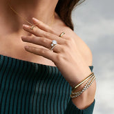 Rayonu Oval Lab Diamond Bezel Tennis Bracelet